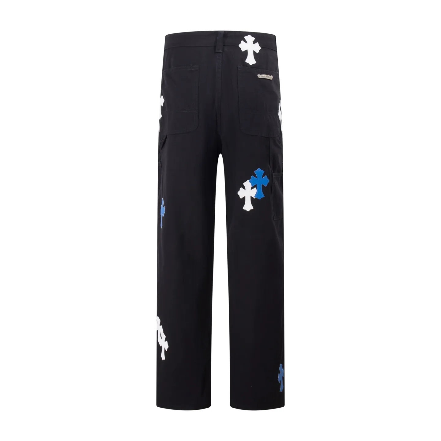 P260 Style number: H34 Croxin & 𝐂𝐡𝐫𝐨𝐦𝐞 𝐇𝐞𝐚𝐫𝐭 ss25 black white grain leather denim workwear logging pants. Styles with different washed textures are very friendly to people with thin legs. The slightly flared version perfectly modifies the leg shape. The timeless and moderate length makes it easy to match and match. It is the basis for various styles and is a must-have in your wardrobe! The fabric is stiff but also makes the upper body soft without losing texture. The washing process is even more perfect. It is a must-have item for everyone! ! ! Washed wheat, hang tag, pants label, three labels complete Color: black Size: 28-30-32-34-36